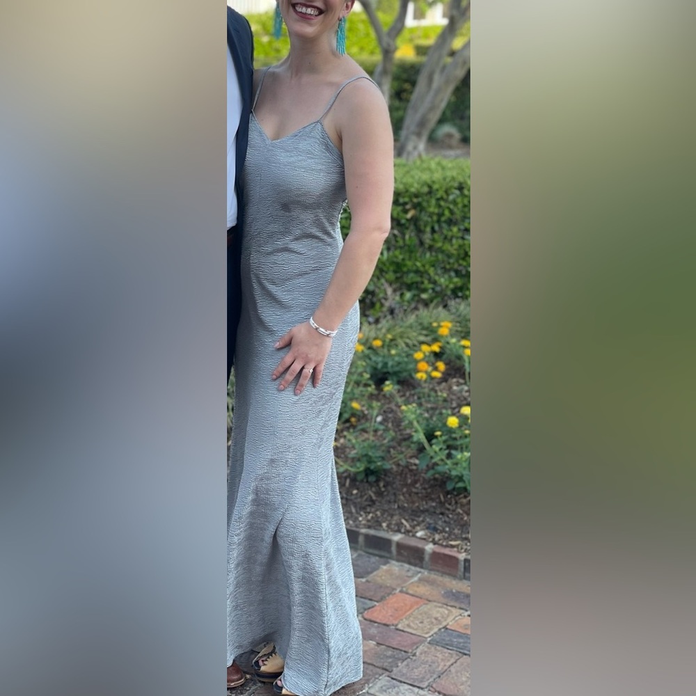 Reformation Gray Sheath Midi Dress Sleeveless Wedding